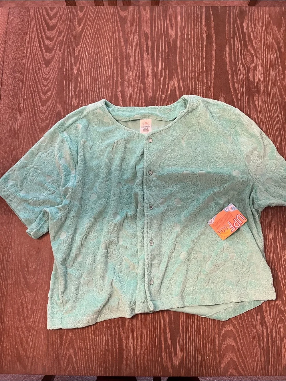 Disney Character Embossed Terry Matching Short Set
